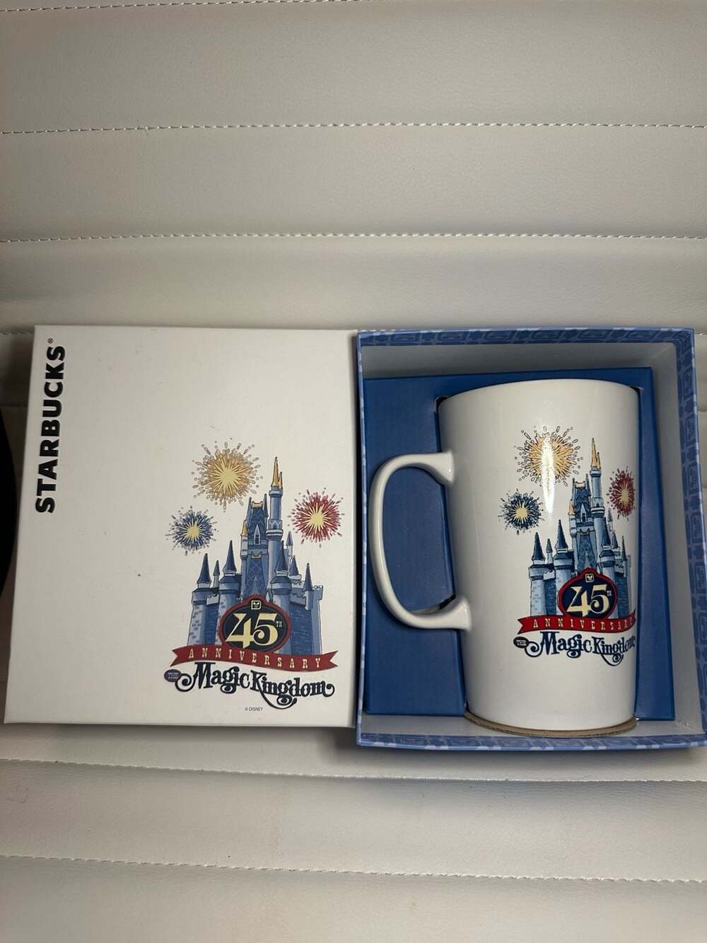 Starbucks Walt Disney World Magic Kingdom 45th Anniversary Ceramic Travel Mug